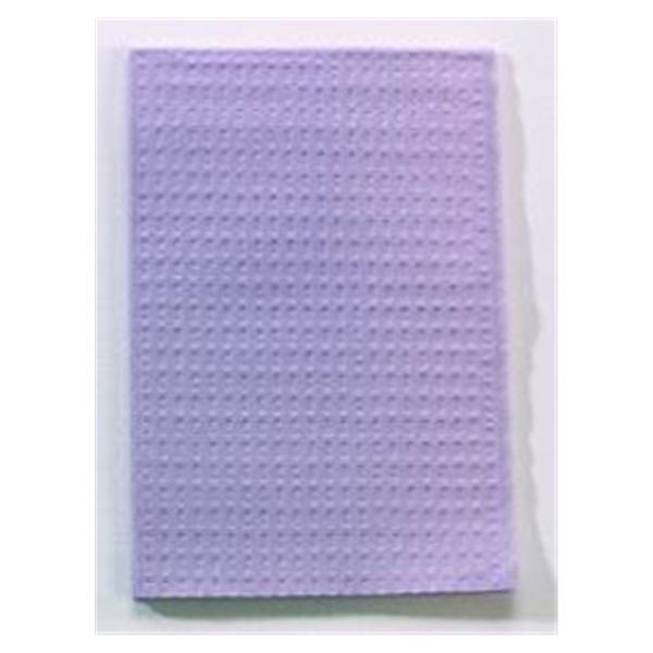 Bib Towel TIDI Ultimate Waffle 13 in x 18 in Lavender 3 Ply Tissue / Poly 500/Ca